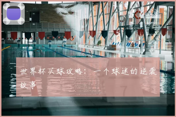 世界杯买球攻略:一个球迷的逆袭故事